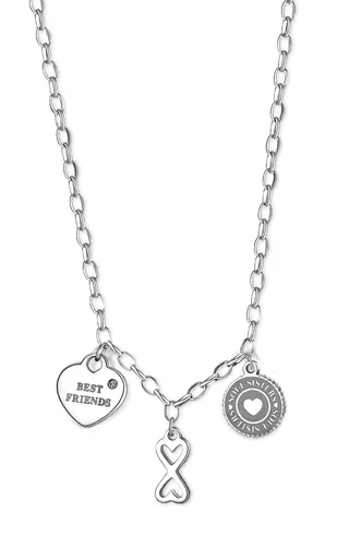 S'Agapõ Colier de oțel pentru femei Prietenie Happy SHAR06