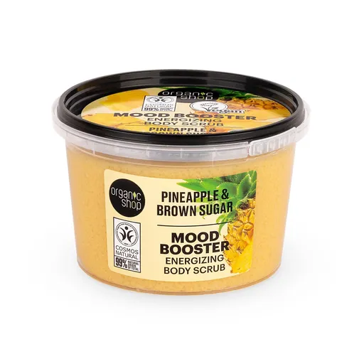 Organic Shop Peeling energizant pentru corp Ananas și zahăr brun (Body Scrub) 250 ml