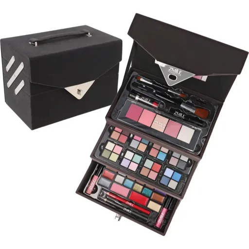 ZMILE COSMETICS Beauty Case Velvety servietă pentru cosmetice Dark Grey