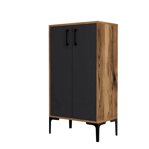 Dulap pentru pantofi Prag Walnut and Anthracite, antracit