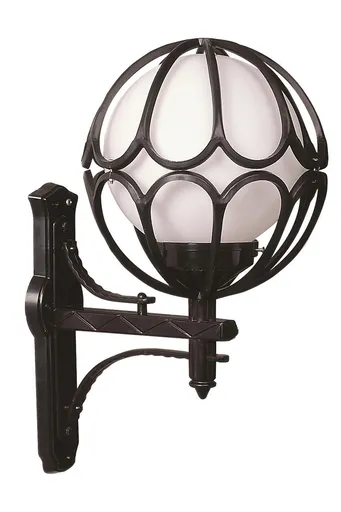 Lampa de exterior, Opviq, 685AVN1133, Alb/Negru