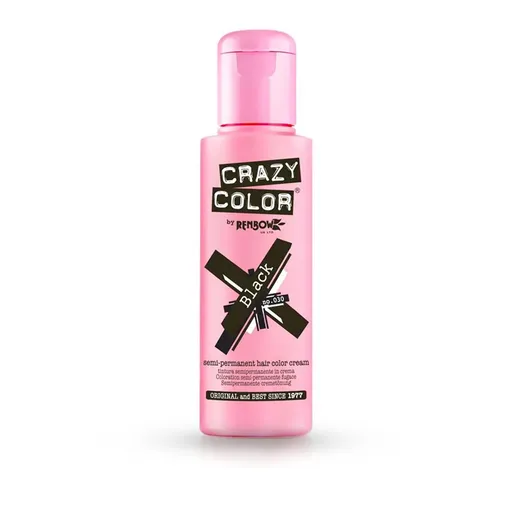 Vopsea Semipermanenta Crazy Color BLACK No. 30 - 100 ml