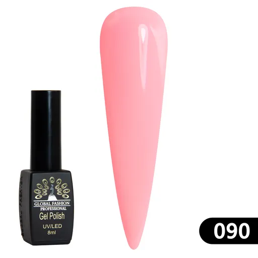 Gel Lacquer Global Fashion Black Elite 8 ml - 090, TPO Free