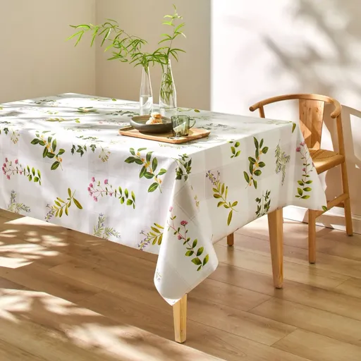 Față de masă cerată cu model de primăvară