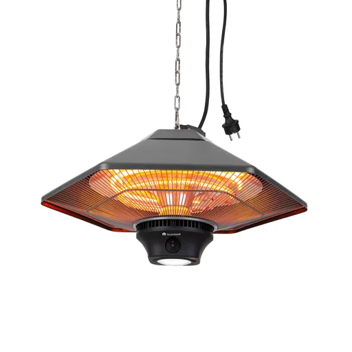 Blumfeldt Heat Hexa, încălzitor cu infraroșu, 800/1200 W, halogen, IP34, LED, bronz