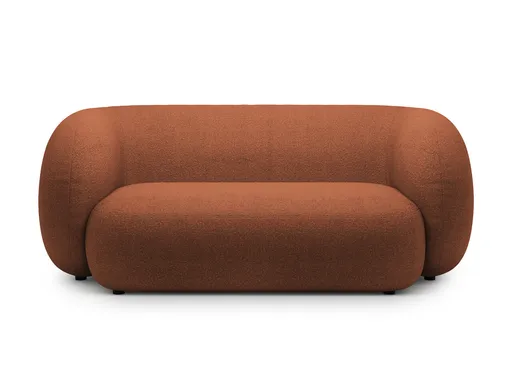 Canapea modulara 2 locuri, Kate, Micadoni Home, 183x99x76 cm, tesatura boucle, teracota