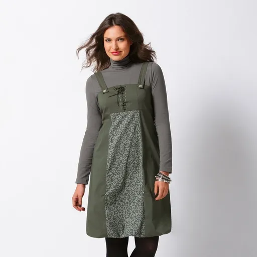 Rochie fără bretele, imprimată