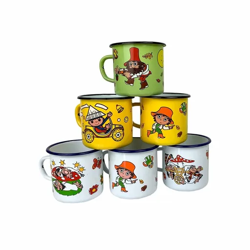 Belis Cană smălțuită Večerníček, 8 cm, 0,35 l