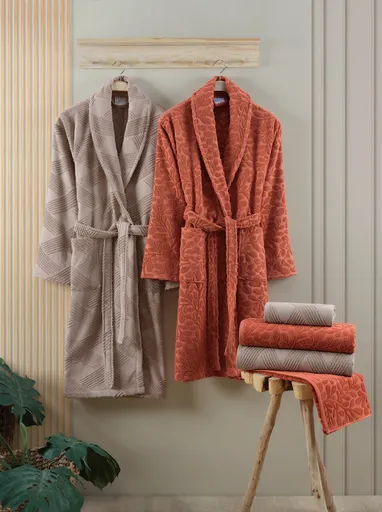 Set de baie Family, L'essentiel Maison, Benito, Nurcă / maro