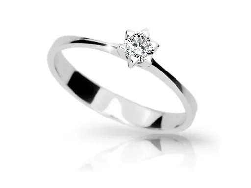 Cutie Jewellery Inel minimalist din aur alb Z6812-1953-10-X-2 50 mm