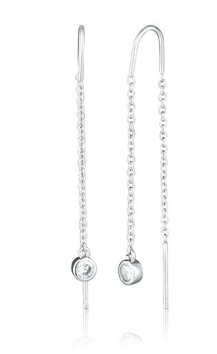 JVD Cercei cu lanț din argint cu zircon SVLE2879X61BI00