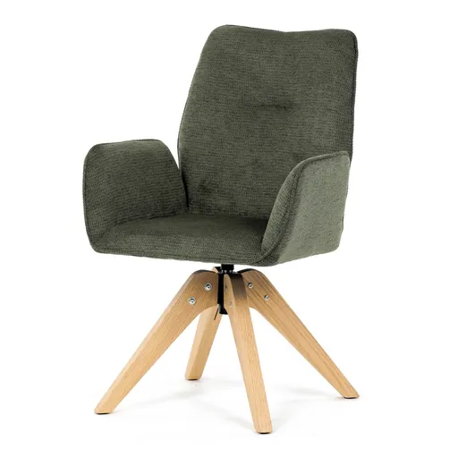 Scaun de sufragerie DCH-C2148 GRN2 cu materialimpermeabil, verde