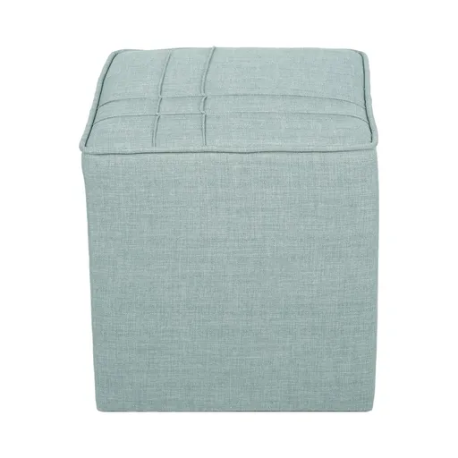 Taburet, Atelier del Sofa, 558ZEN1370, Lemn de brad, Verde petrol