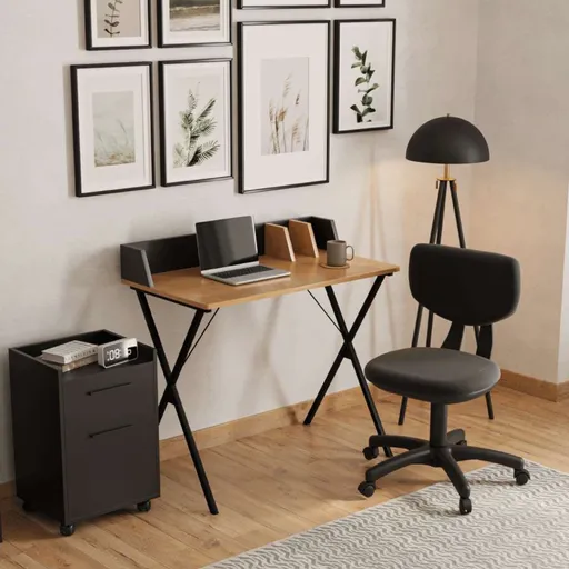 Dulap multifunctional, Hanah Home, Gks-920-Ee-1, 40x56x40 cm, Negru