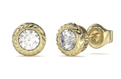 Guess Cercei placați cu aur cu zirconii strălucitoare Sailor Knot JUME05022JWYGT/U