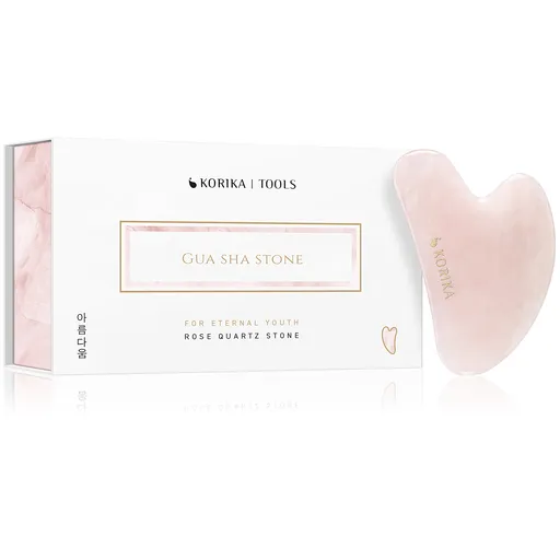 KORIKA Gua Sha piatră de masaj cu cuarț roz (Gua Sha Stone)