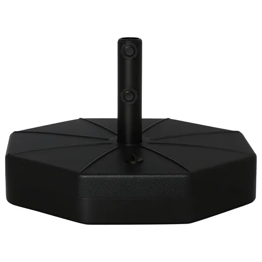 Outsunny Bază pentru Umbrelă din Plastic cu Stâlpi de Ø38/48 mm, Ø60x36 cm, Negru | Aosom Romania