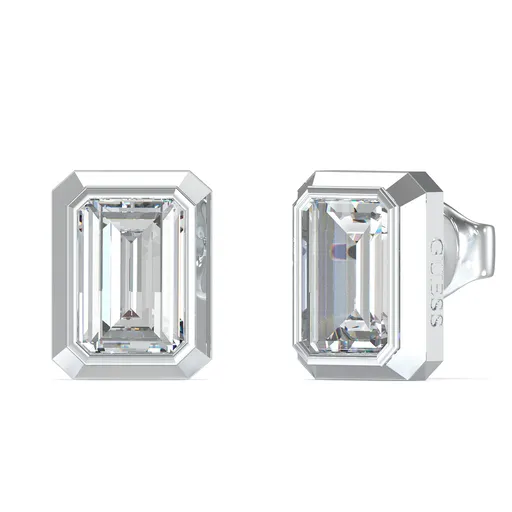 Guess Cercei pătrați din oțel 4G Light JUBE05250JWRHT/U