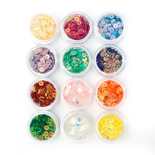 Decor Unghii, Paiete, Set 12 Culori 3962