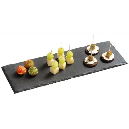 Kesper 38123 Tava de servire din ardezie, 38 x 13x 0,6 cm