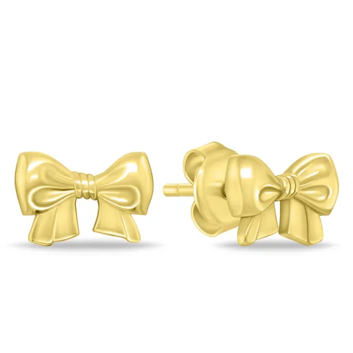 Brilio Silver Cercei placați cu aur Fundiță EA1126Y