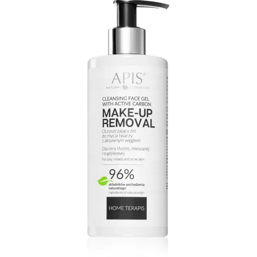 Apis Natural Cosmetics Home TerApis gel de curățare cu carbune activ pentru ten gras si problematic 300 ml