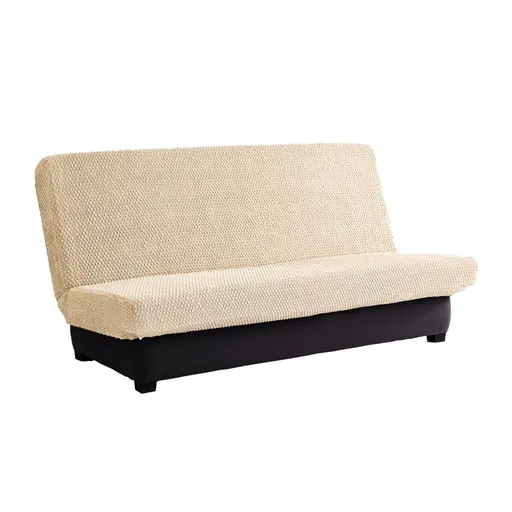 Husă de canapea bielastică cu nervuri Clic-clac