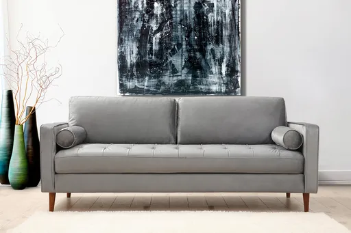 Canapea 3 locuri, Atelier del Sofa, 560ARE1335, Gri deschis