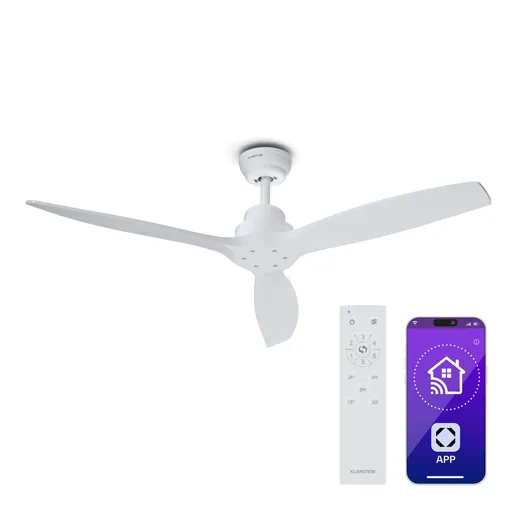 Klarstein Ventilator de tavan Santa Elena Smart 52", 10260 m³/h, 6 setări de viteză, telecomandă
