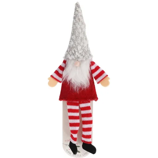 Decorațiune de Crăciun pentru sticlă Spiriduș, 29 cm, gri, gri