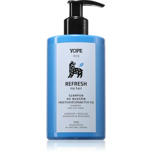 Yope Men Refresh My Hair șampon pentru păr gras pentru barbati 300 ml