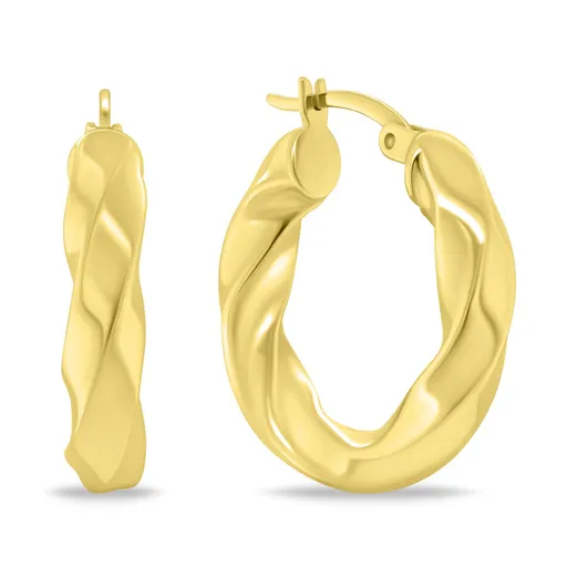 Brilio Silver Cercei șlefuiți rotunzi din argint EA1148Y