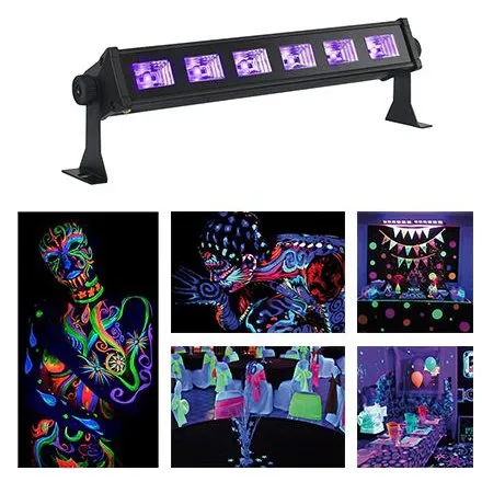 LED bar UV 6 x 3W Ibiza Light LED-UVBAR6