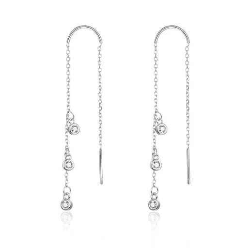 Beneto Cercei lungi din argint cu zirconiu AGUV1979