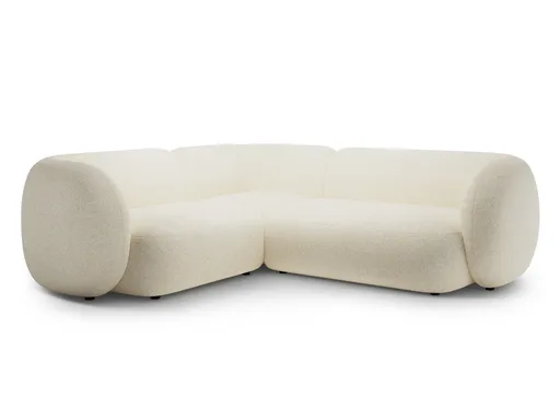 Coltar stanga 4 locuri, Kate, Micadoni Home, 252x220x76 cm, tesatura structurata, bej deschis