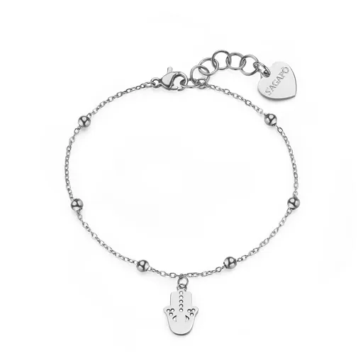 S'Agapõ Brățară decentă din oțel Mâna Fatima Witch SWH17