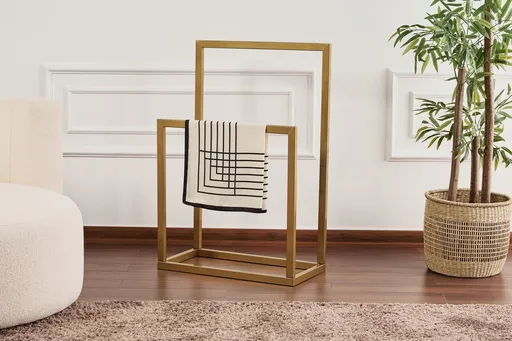 Cuier de perete, Hanah Home, Ged-032-A, 25x60x90 cm, Auriu