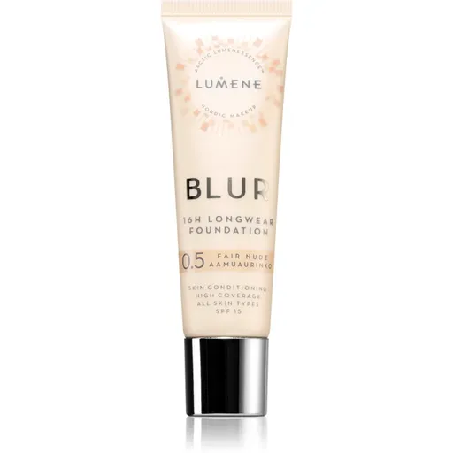 Lumene Blur 16h Longwear machiaj persistent SPF 15 culoare 0,5 Fair Nude (Neutral) 30 ml
