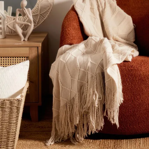 Patura Loop, Homla, 130x170 cm, poliester, bej