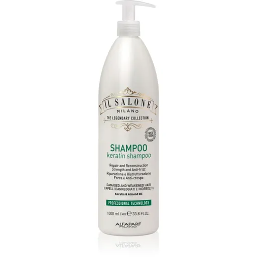 Alfaparf Milano Il Salone Milano Keratin șampon regenerator pentru par deteriorat 1000 ml