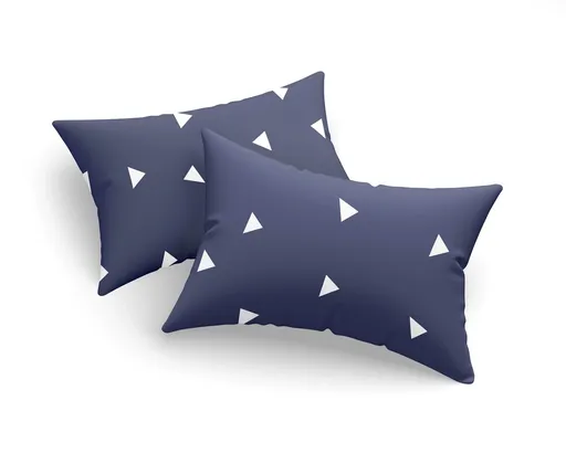 Set 2 fete de perna, L'essentiel Maison, Üçgen, 65% bumbac/35% poliester, Albastru