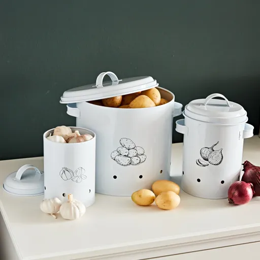 Set de 3 cutii de depozitare Basilico