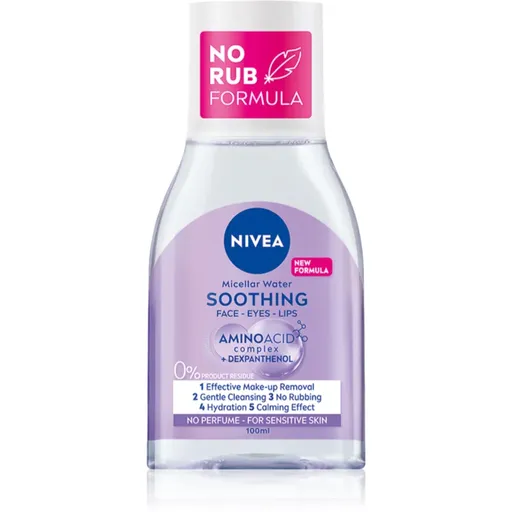 NIVEA Soothing apa pentru curatare cu particule micele pentru piele sensibilă 100 ml