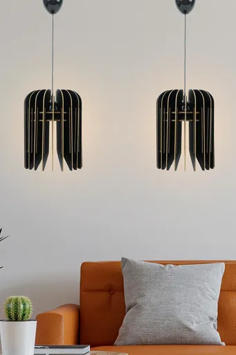 Lustra, Opviq, 390FLH1592, Negru