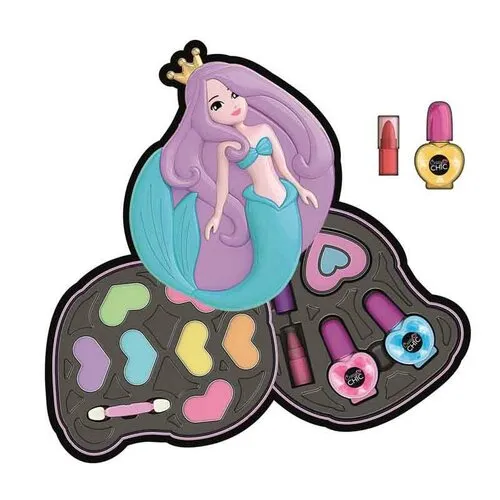 Set Make-up Clementoni Crazy Chic, Sirena, 34 x 30x 6 cm