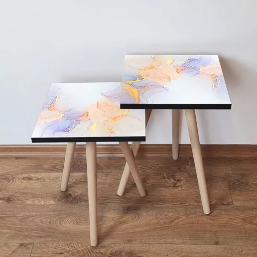 Set masute 2 piese, Hanah Home, 2Shp176, Multicolor