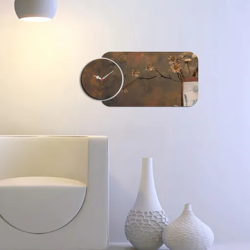 Ceas de perete, YMS-56, Dimensiune: 68 x 32 cm, Multicolor