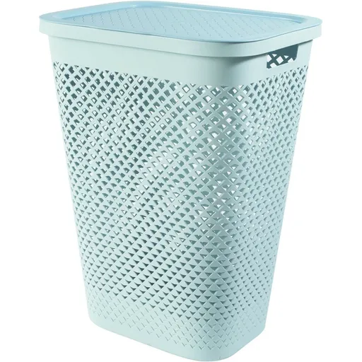 Curver Coș pentru rufe murdare Pure 55 l, albastru, albastru