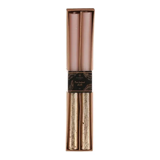 Set de bujii conice, roz/auriu, 2 buc., para fin, roz