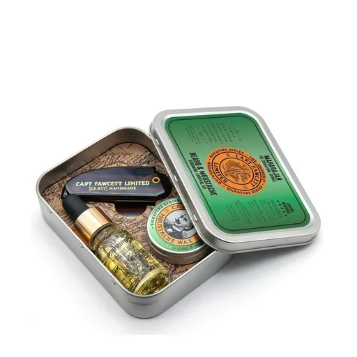 Captain Fawcett Set cadou pentru îngrijirea bărbii Maharajah Grooming Survival Kit